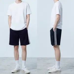 네이비 그레이라인 두줄 반바지 츄리닝 학교 체육복