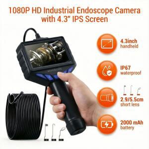배관내시경카메라 조명이 내시경 카메라, 8MM 1080P HD 차량용 파이프 내시경, 검사 벽, 엔진, 방수 스네이크 IP67