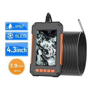 배관내시경카메라 IPS LCD 내시경 카메라, HD 1080P LED 엔진 보어스코프 4 검사 방수 차량용 3 9MM, 하수관, 6 인치
