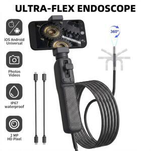 배관내시경카메라 HD 1080P 360 관관 검사용 관절형 , 6MM 조명이 파이프 8MM 카메라 차량용 수리용 LED 내시경