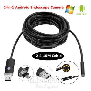배관내시경카메라 5 5MM 2510M 방수 안드로이드 내시경 커넥터 카메라 USB 튜브 2IN1 차량용 수리 BORESCOPE 검사