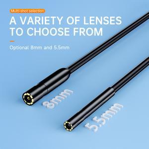 배관내시경카메라 2IN1 3MP 듀얼 5 5MM 안드로이드용 CMOS 내시경 오토스코프 디지털 현미경 검사용 ISOUSB 카메라