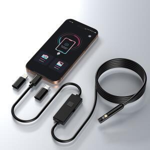 스마트폰내시경카메라 HD1080P 내시경 3IN1 USB TYPEC IOS 폰용 아이폰 방수 파이프 호환 검사 듀얼 안드로이드 카메라