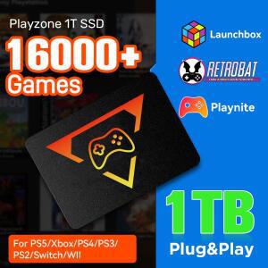 PlayZone 에뮬레이터 콘솔 휴대용 레트로 게임 SSD, PS5, PS4, PS3, Xbox, Switch, WII, WIIU, 휴대용 게임
