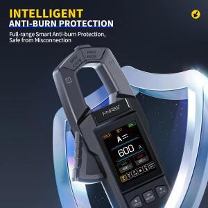 FNIRSI DMC-100 전류 클램프 미터 DC AC 디지털 멀티미터 USB 충전기 600A 전류 측정 클램프 전기 기술자용