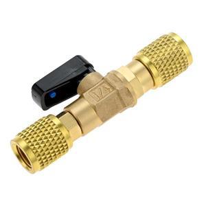 1/4 SAE 암나사 어댑터 HVAC 냉동용 유량 제어 황동 셧오프 밸브 에어컨 냉매 볼 밸브