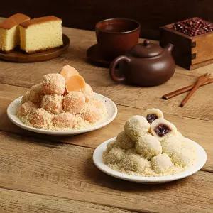 (리타방앗간) 카스테라단호박인절미 750g 1박스+ 카스테라경단 750g 1박스 디저트세트 경단 간식추천 선물세트