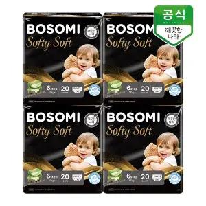 [보솜이] 소프티소프트 팬티 기저귀 6단계(17kg이상) 점보형 20개입 x 4팩