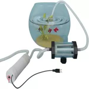 Nmifoan 전기 수족관 자갈 청소기 USB 펌프 퀵 저수위 물 교환기 사이폰 진공 및 물고기 거북이 수조용