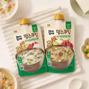 남양 맘스쿠킹 이유식 진밥 12개월 혼합 10개 (순두부전골 5개 + 소고기 된장전골 5개)