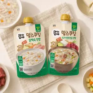 남양 맘스쿠킹 이유식 진밥 12개월 혼합 10개 (닭백숙 5개 + 소고기 된장전골 5개)