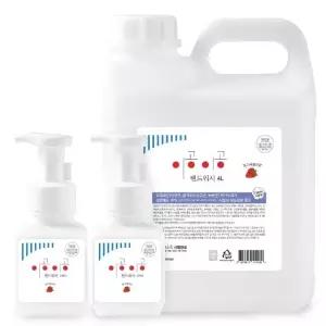 이공이공 핸드워시 딸기향 4L 1개+300ml 본품 2개 (WAEA1DD)