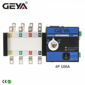 GEYA G 타입 ATS PC 클래스 자동 전환 스위치, 전기 선택 스위치, 자동 또는 수동 ATS, 4P, 100A, AC400V