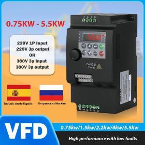 경제적 인 VFD 0.75KW 1.5KW 2.2KW 220V 380V 가변 주파수 드라이브 변환기 인버터 4KW 5.5KW AC 모터 속도