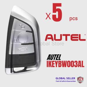 5PCS Autel IKEYBW003AL BW003AL BMW용 범용 스마트 키 3 버튼 아우텔 스마트 키 KM100 IM508 IM608 KM100E