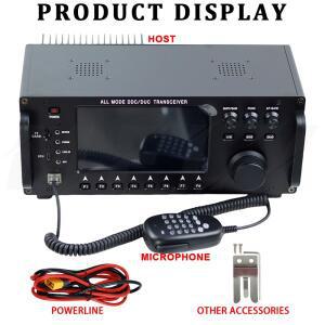 RS-998 단파 모바일 라디오 SDR 트랜시버, HF + UV 트랜시버, 7 인치 터치 스크린, 모든 모드 DDC/DUC 트랜