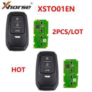 2개/세트 Xhorse XSTO01EN FENG.T 유니버설 TOY.T 스마트 키 토요타용 XM38 지원 4D 8A 4A 올인원