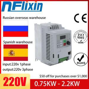 러시아어! 워터 펌프 주파수 인버터용, 1 상 200V 입력, 3 상 200V 출력, VFD 220V NFlixin, 0.75KW- 5.5KW