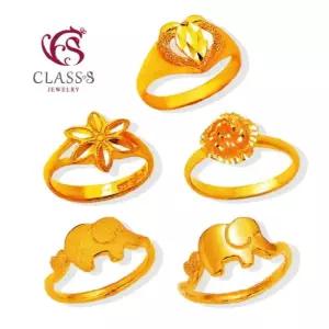 [클래스에스] 순금24K CHU 디자인1 반지 3.75g