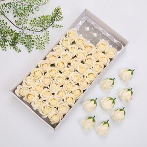 꽃다발 장미 부케 웨딩 용품 비누 꽃 발렌타인 선물 장식 인공 식물 50