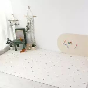 [충무몰]플라워코튼 양면쿠션 거실놀이매트 XXL 235x140cm