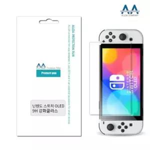 고품질 닌텐도 스위치 OLED 강화유리 9H Glass 액정화면보호 (W9B310E)