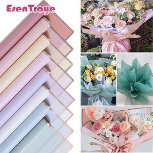 졸업꽃다발 골드 엣지 꽃 포장지 부케 플로리스트 용품 웨딩 어머니의 날 생일 DIY 공예 선물 포장 58x58cm