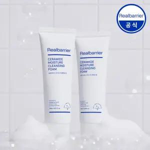 [공식] 리얼베리어 세라마이드 모이스처 클렌징 폼 120ml x2개 (+폼30ml+랜덤견본3매)