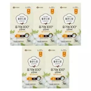 좋은느낌 유기농순면 라이너 롱 36개 x 5개