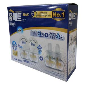 홈매트 맥스 제로 리퀴드 알파 플러스 훈증기 2개 리필 4개입
