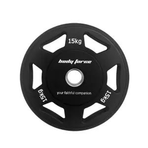 바디포스 TPU 우레탄 6홀 원형 중량원판 15kg