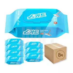 스카트 물걸레 청소포 베이직 대형, 30매, 8개