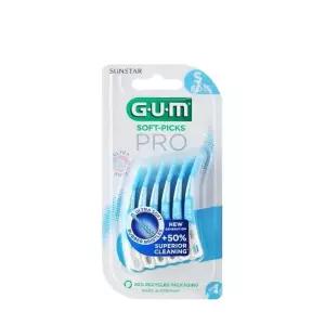 GUM 검 소프트픽 프로 부드러운 일회용 치과 치간칫솔 689(60p) 6개