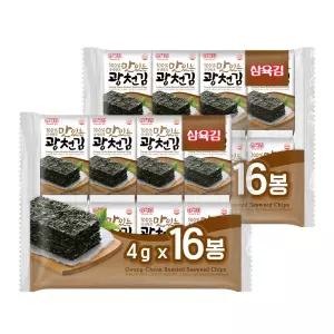 [삼육김본사] 광천김 도시락김 4g*32봉, 16봉 2개입