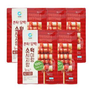 청정원 소시지랑 떡이랑 소떡소떡 440g(4개입 소스포함) x 5개