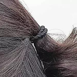[콩심팥심]로프 고무줄 블랙 10p 머리끈 데일리