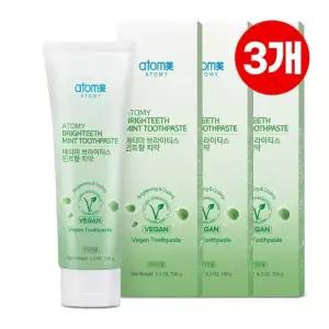 애터미 브라이티스 민트향 치약 150g 3개입