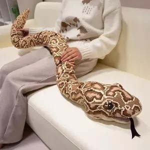 대형 뱀인형 봉제 리얼 뱀 애착 동물