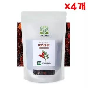 유기농 로즈힙 140g X 4개 대용량 허브티 잎차 리필팩