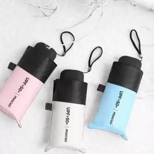 5단 우산 UV 차단 초경랑 미니 양우산 암막 양산 자외/자외선/여성/경량우산/접이식/가벼운/경량/휴대용