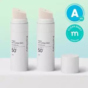 [어네이브] 비건 선쿠션스틱 아기 선스틱 무기자차선크림 SPF50+ 30ml, 2개