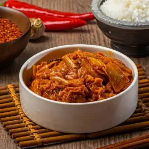 볶음김치 1kg 국산 배추김치로 만든 볶은김치 HACCP 우리농산물로 만듭니다