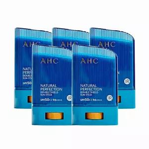 AHC 내추럴 퍼펙션 더블 쉴드 선스틱 22g (SPF 50+) 파랑색 5개