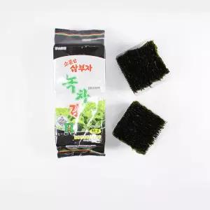 소문난삼부자 삼부자 녹차 식탁김 도시락김 40g x 20봉 (박스) - 국산 원초 사용 들기름 국산 재래김