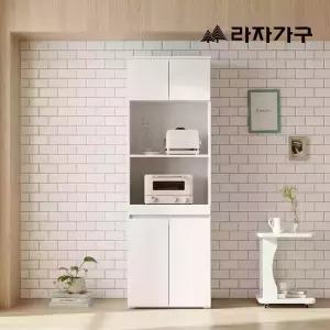라자가구 리에트 키큰 주방수납장 전자 렌지 밥솥 오븐 다용도 선반 렌지대 600