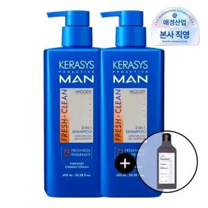 [케라시스] 프로액티브맨 2IN1 샴푸600ml 2개 3종 택 1 + 180ml 증정