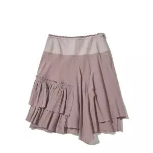 시티브리즈 프릴 레이어 랩 치마 B1 CTI1SK04 UP BK WH