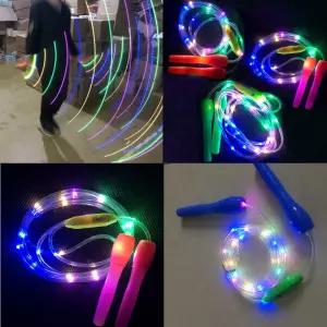 유산소 운동 다이어트 LED 빛나는 줄넘기 색상랜덤