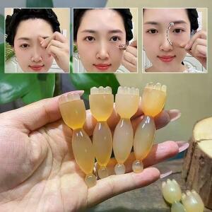 얼굴 마사지 도구 지압 포인트 괄사 관리 스틱 모양 연꽃 리프팅