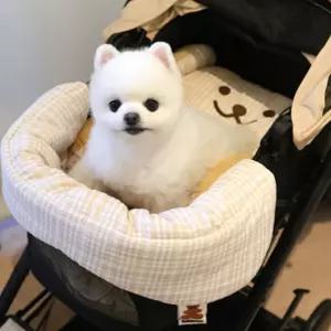 애견카시트 강아지 차량용 베어 카시트 애견 유모차 가드 쿠션 강아지카시트